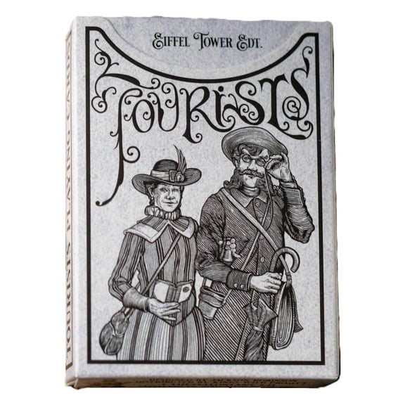 Kings Wild Project Tourists Playing Cards - Eiffel Tower Standard Edition, Poker Size, Custom Index, Paris France Collectible Deck
