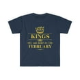 thumbnail image 1 of Kings are born in February Unisex T-shirt S-3XL Birthday boy, 1 of 2
