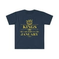 thumbnail image 1 of Kings are born in January Unisex T-shirt S-3XL Birthday boy, 1 of 2