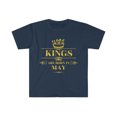 thumbnail image 1 of Kings are born in May Unisex T-shirt S-3XL May Birthday boy, 1 of 2