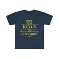 thumbnail image 1 of Kings are born in November Unisex T-shirt S-3XL November Birthday boy, 1 of 2