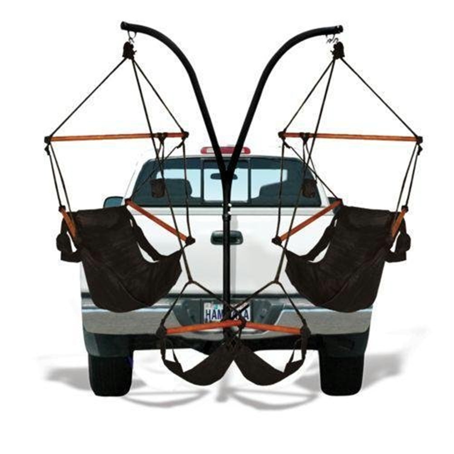 Hammaka Hammocks Trailer Hitch Stand With Hammock Chairs Combo-Color:Jet Black
