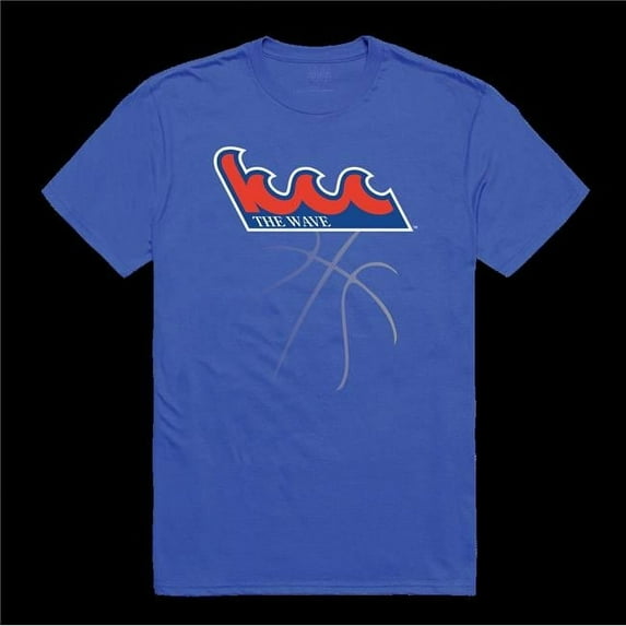 Kingsborough CC The Wave College Basketball T-Shirt, Royal Blue - Extra Large