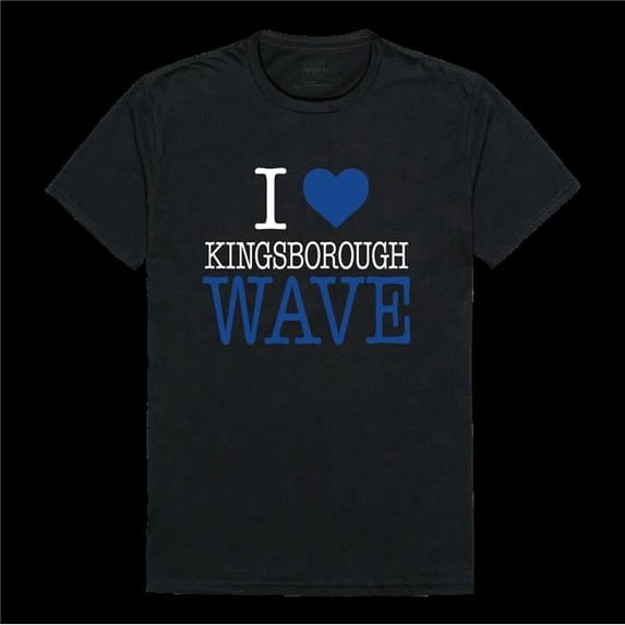 Kingsborough Community College The Wave I Love T-Shirt, Black - Medium