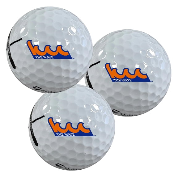 Kingsborough Community College Waves Logo Edition Taylormade Distance+ Golf Balls 12-Pack (Dozen)