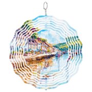 Kingsbridge UK Wind Spinner, Kinetic 3D Garden Art Stainless Steel Decor
