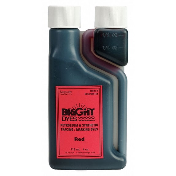 Kingscote Color Coding Dye,Red,4 oz. 506250-R4