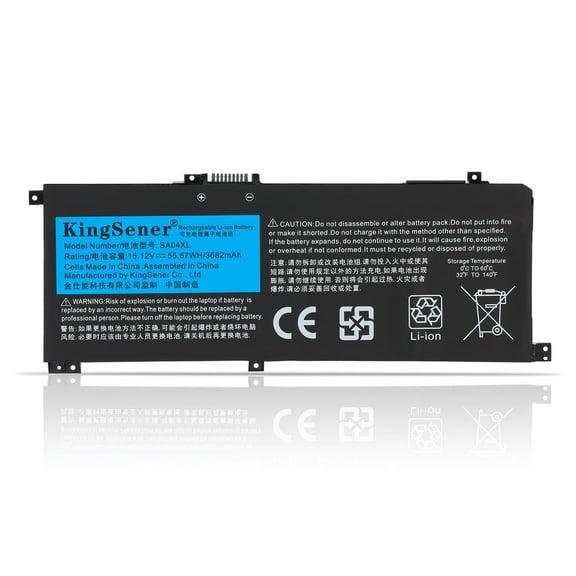 Kingsener SA04XL Laptop Battery for HP Envy X360 15-DR 15-DS 15M-DR 15M-DS 15Z-DS 15T-DR 17-CG 17M-CG 17T-CG 15-dr1xxx 15m-ds0011dx 15m-dr0012dx Series L43267-005 L43248-541 HSTNN-OB1G 15.12V 55.67Wh