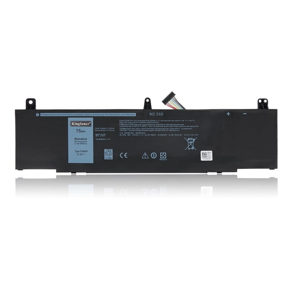 Kingsener TDW5P Laptop Battery Replacement for Dell Alienware 13 R3 ALW13C-D1738 ALW13C-D2738V9XD7 0V9XD7 4RRR3 04RRR3 P81G/P81G001 15.2V 76WH