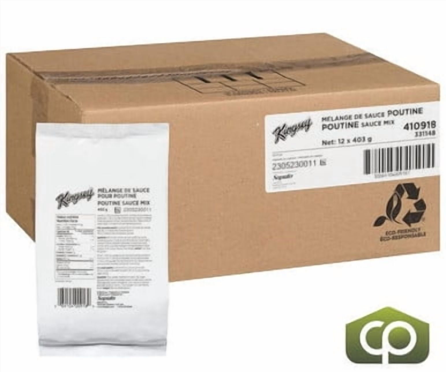 Kingsey Cheese Sauce Mix for Poutine, 403g/0.9 lbs (12/Case)