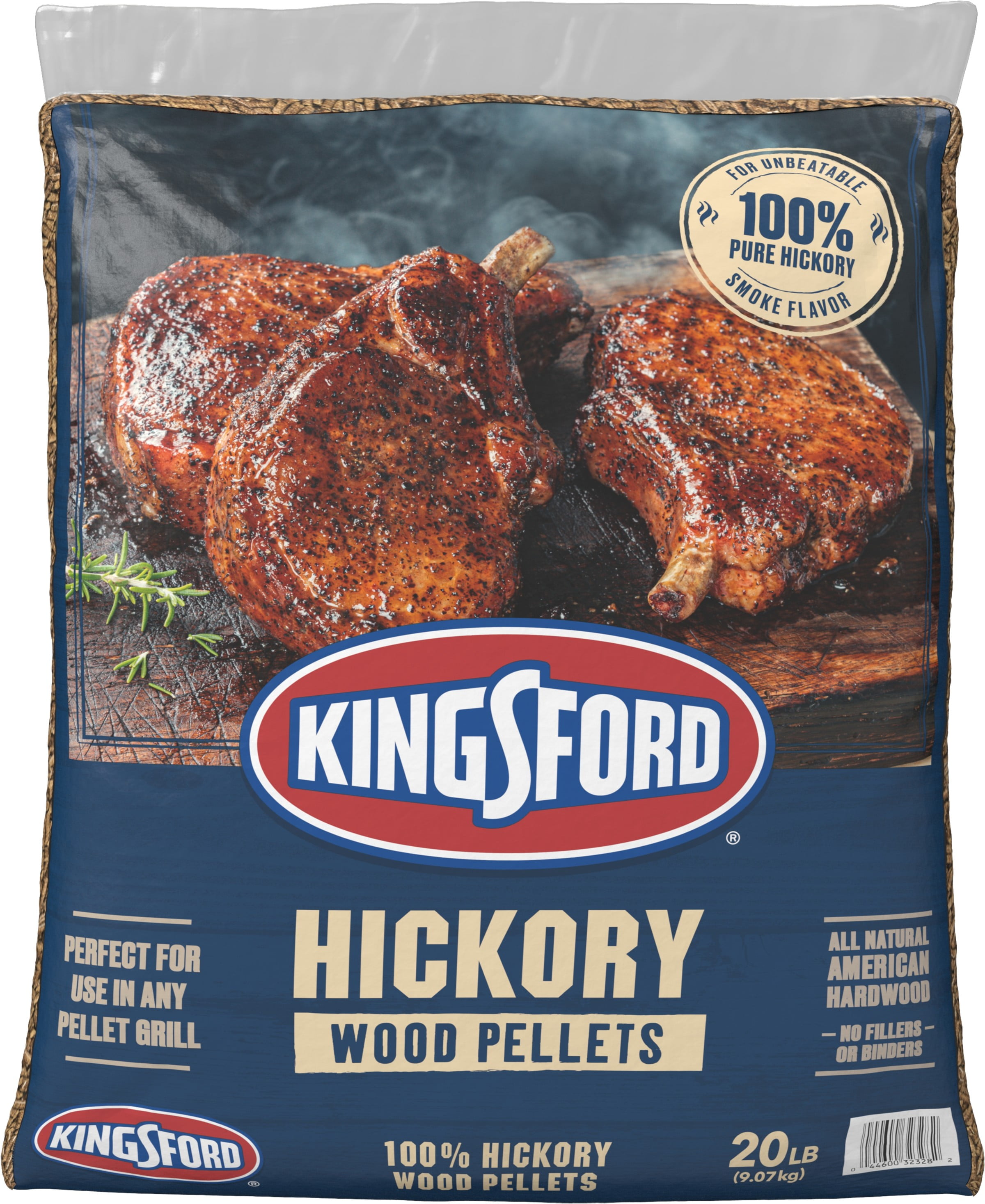 Kingsford 100% Hickory Wood Pellets, BBQ Smoker's Cooking Fuel for ...