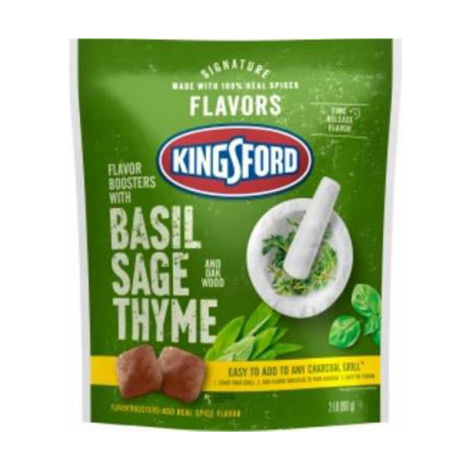 Kingsford 32615 Signature Flavors Charcoal Briquets, Basil, Sage, Thyme