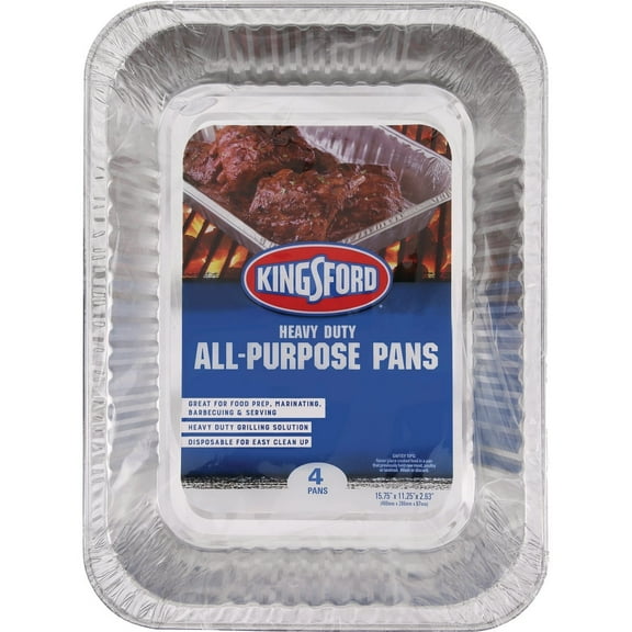 Kingsford 3549994100 All Purpose BBQ Cooking Pans, Aluminum