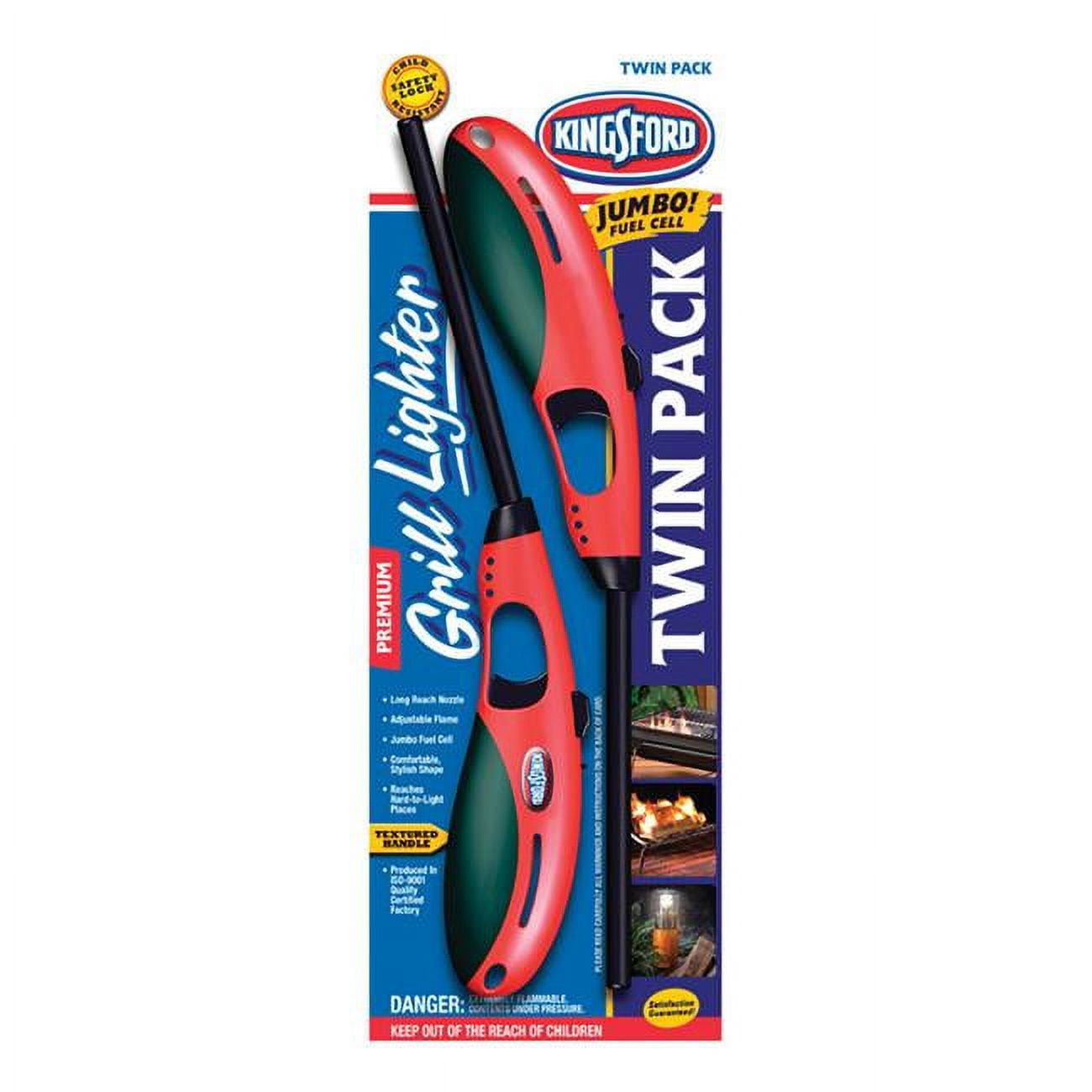 Kingsford 4594438 Utility Butane Lighter, Red 2 per Pack Pack of 6