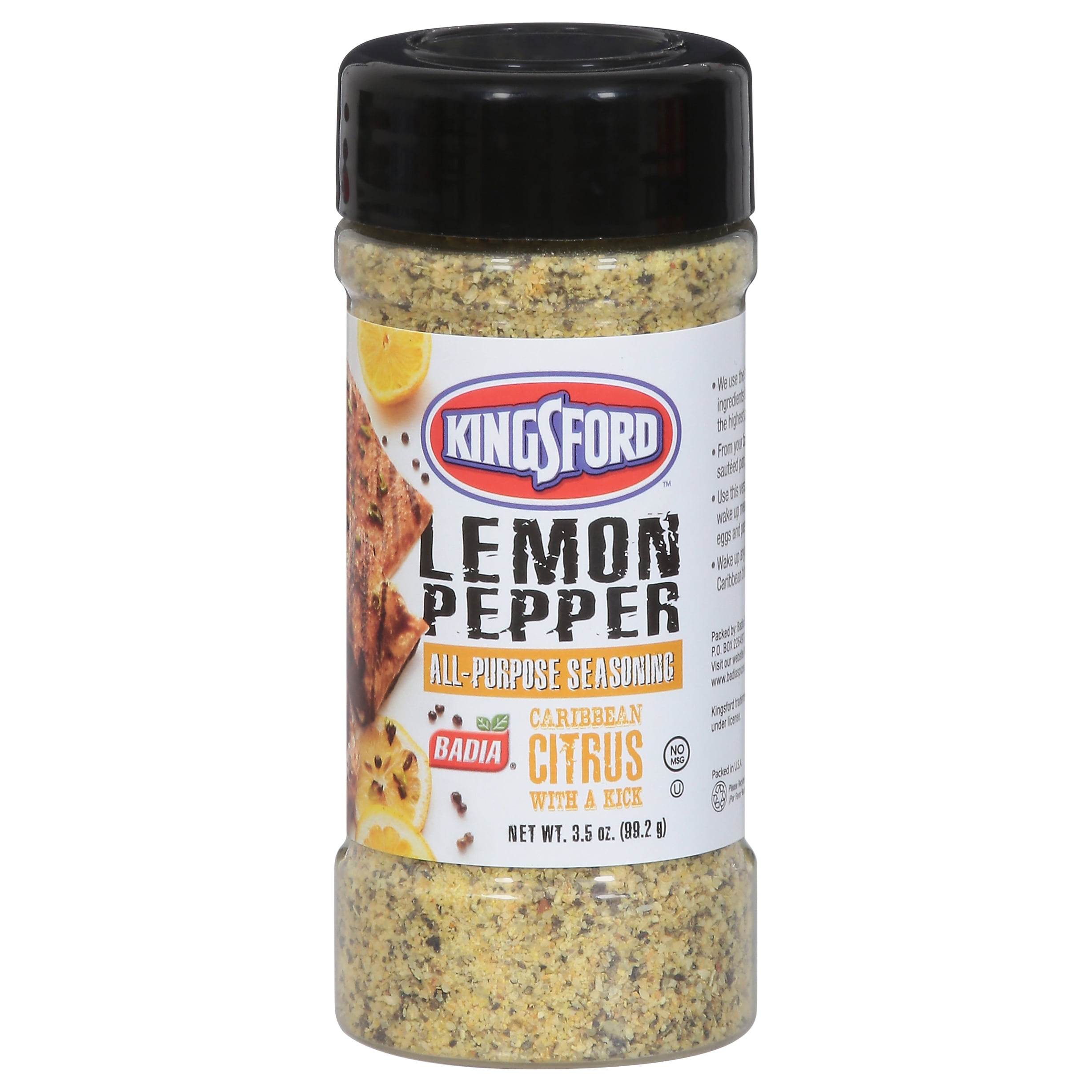 Kingsford Badia Lemon Pepper All-Purpose Seasoning, 3.5 oz
