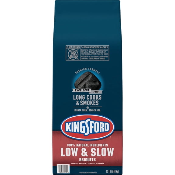 Kingsford, Briquets, Charcoal, Low & Slow, 192 Ounce  Residential Use, Standard Application