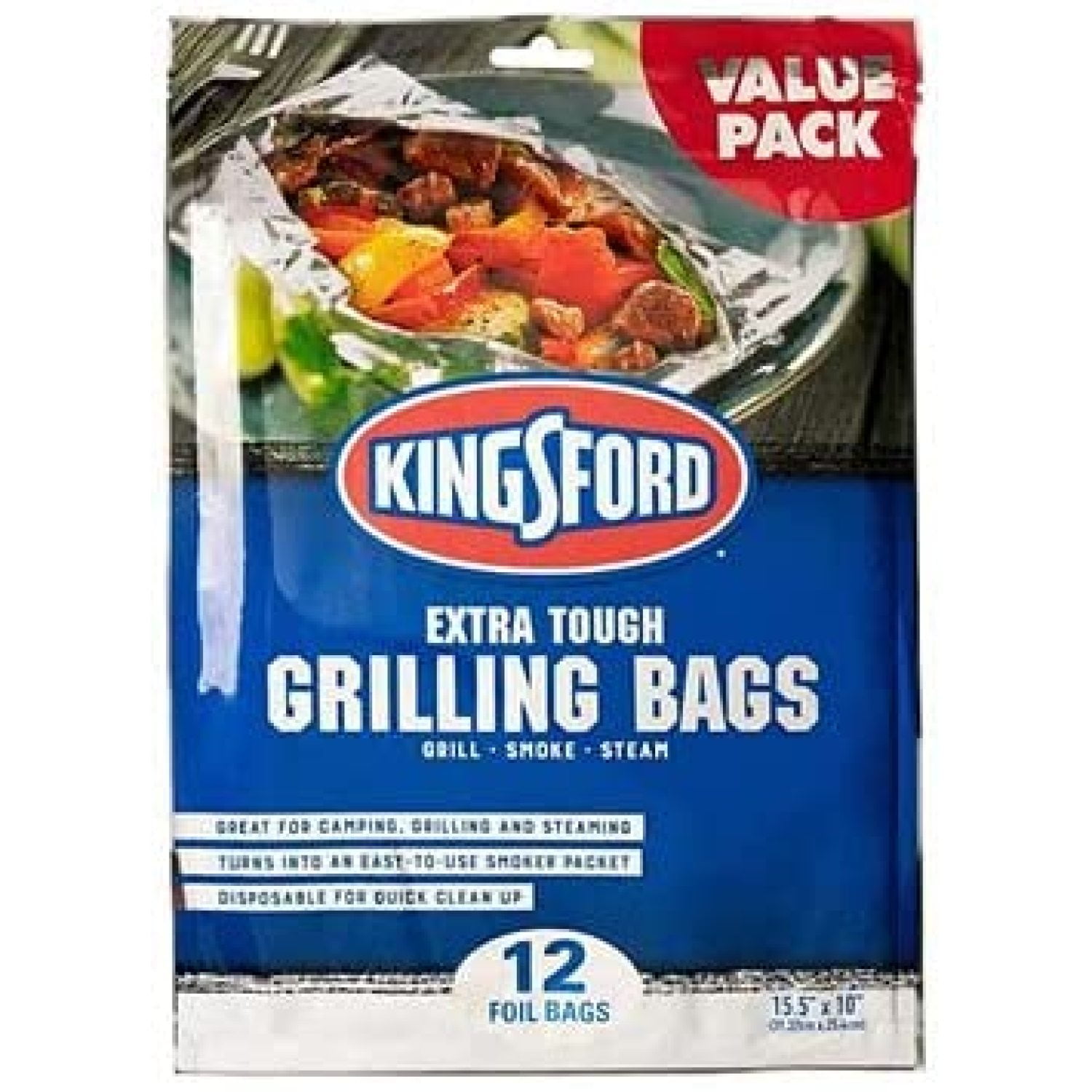 Kingsford Extra Tough Aluminum Grill Bags, for Locking in Flavors