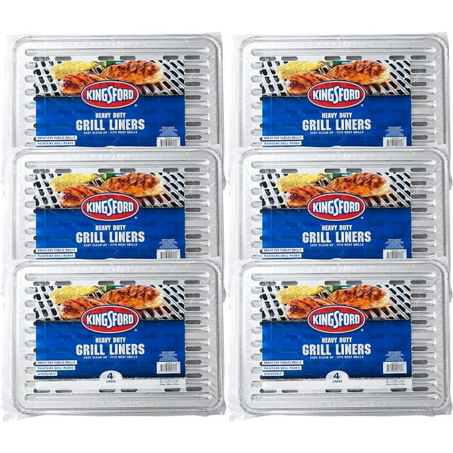 Kingsford Heavy Duty Aluminum Grill Liners Heavy Duty Grill Liners Disposable Grilling Liners
