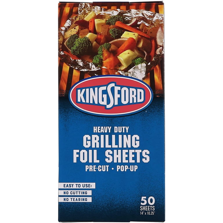 Kingsford Heavy Duty Pop-Up Grilling Foil Sheets - Pre-Cut - 50