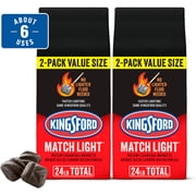 Kingsford Match Light Charcoal Briquets, 12 lbs (2 Pack)