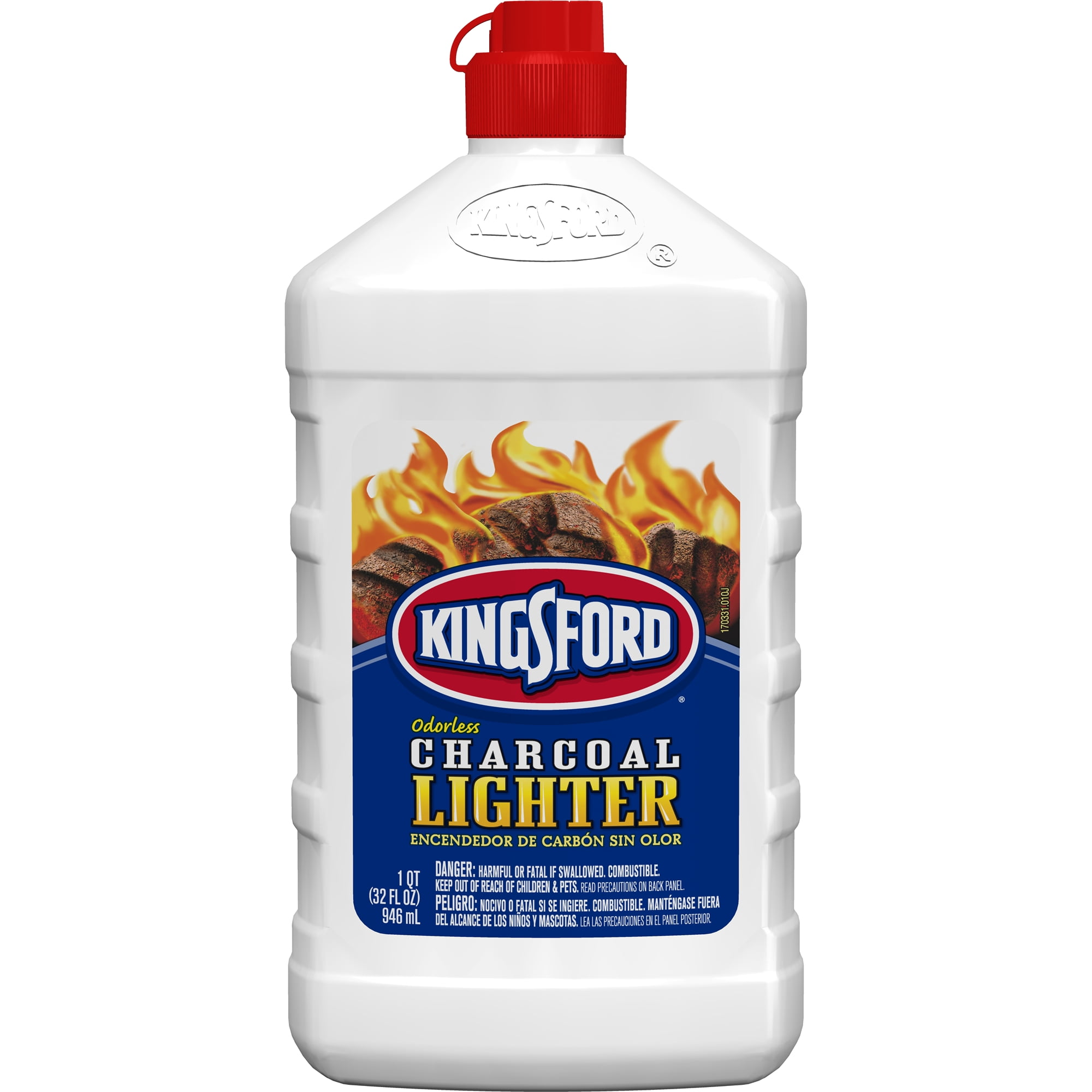 Kingsford Odorless Charcoal Lighter Fluid, 32 oz
