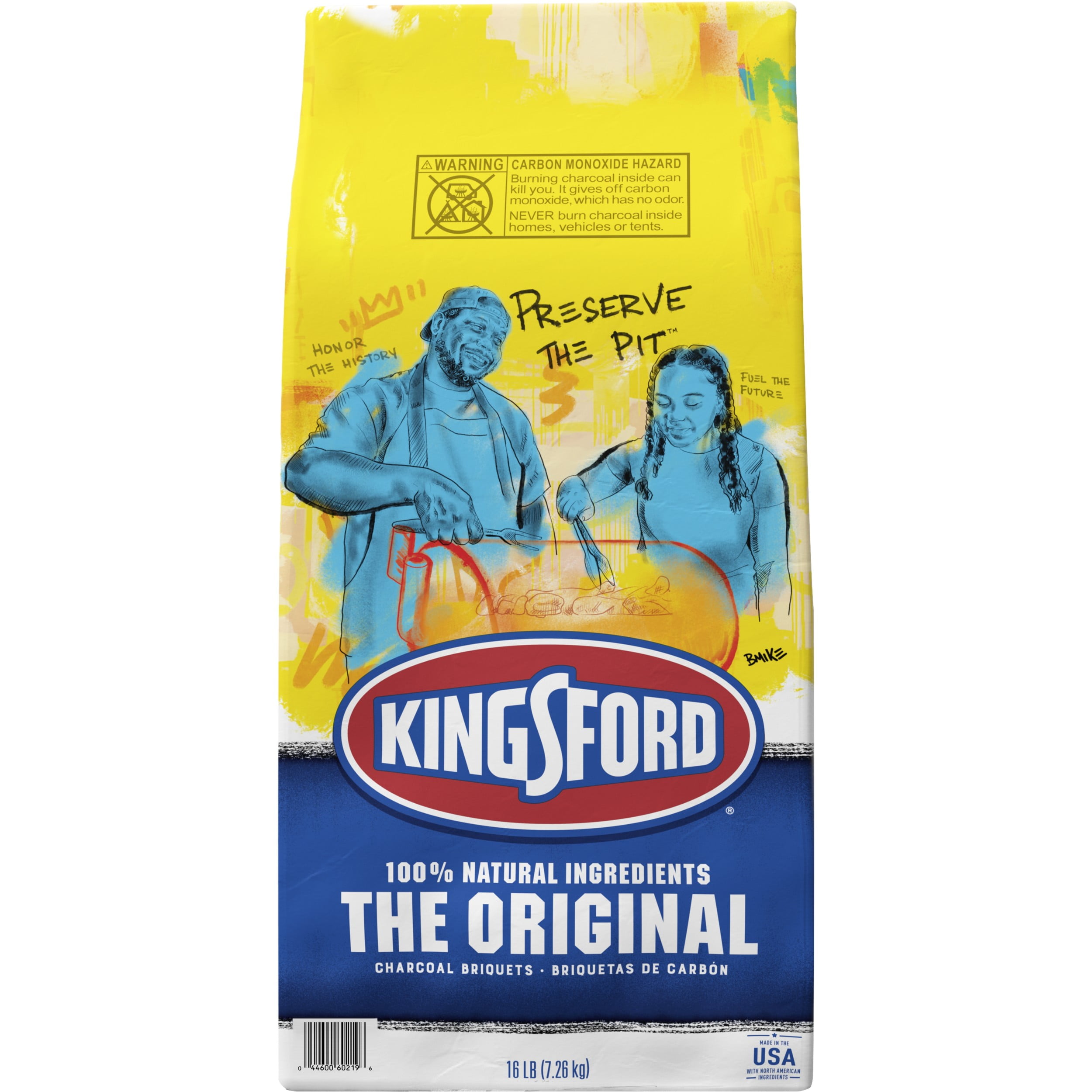 Kingsford Original Charcoal Briquettes, Preserve the Pit, 16 lb