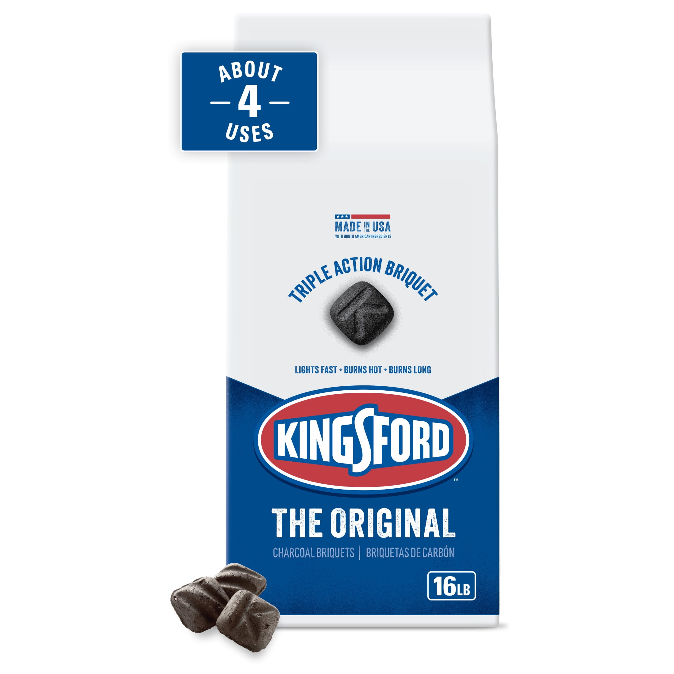 Kingsford Original Charcoal Briquettes for Grilling, 16 lbs