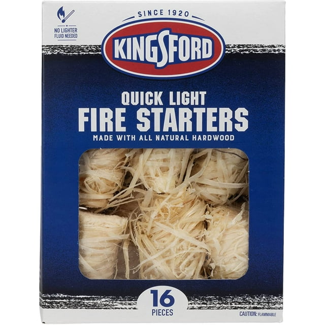 Kingsford Quick Light Fire Starters , Wooden Fire Starters Made With