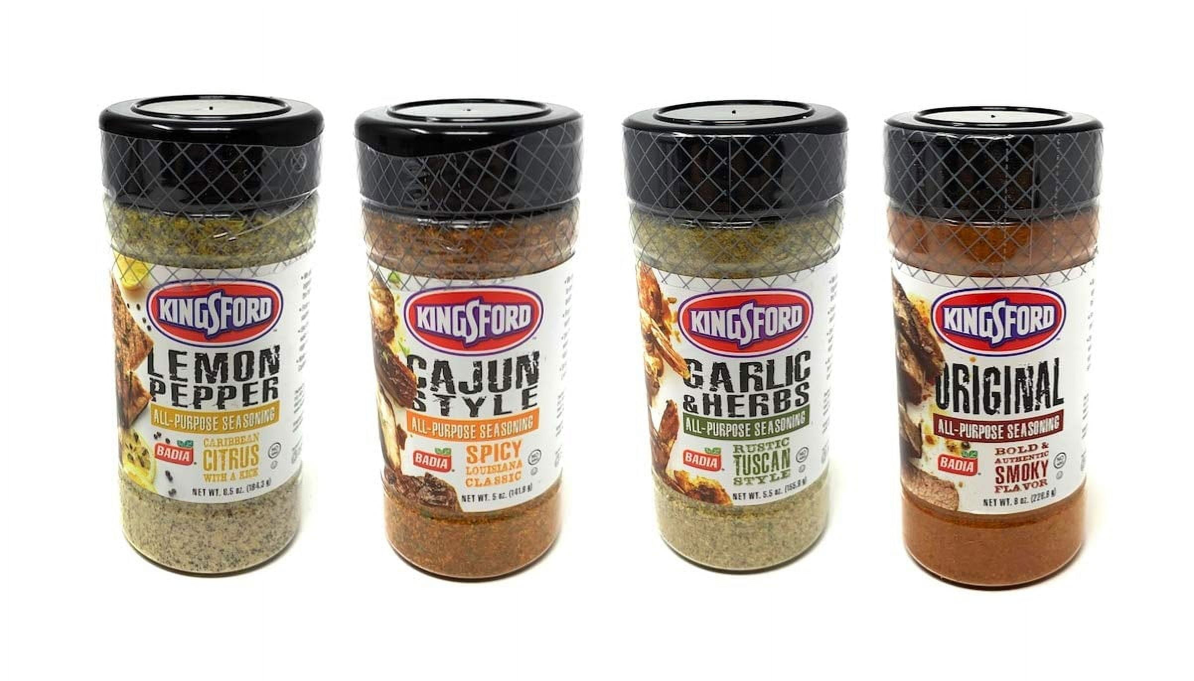 Kingsford Seasoning Variety Pack MMF7 of 4 Bottles Garlic and Herbs