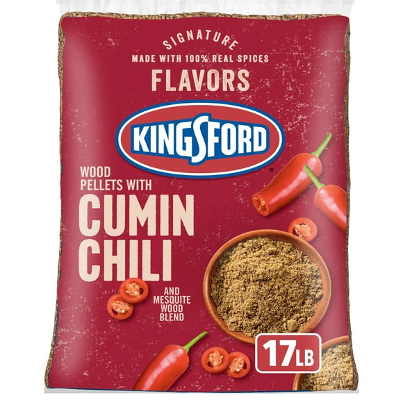 Kingsford Signature Flavors Wood Pellets with Cumin and Chili, 17 Pounds
