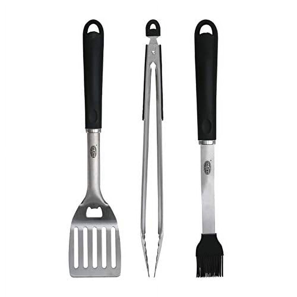 Kaluns 5 pc. Heavy-Duty Stainless Steel Grilling Set, Tongs, Fork, Spatula,  Basting Brush and Grill Mat, XL Grilling Utensils at Tractor Supply Co.