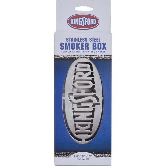 Kingsford Stainless Steel Smoker Box (9" x 3-3/4" x 1-1/2") Turns Any Grill into a BBQ Smoker