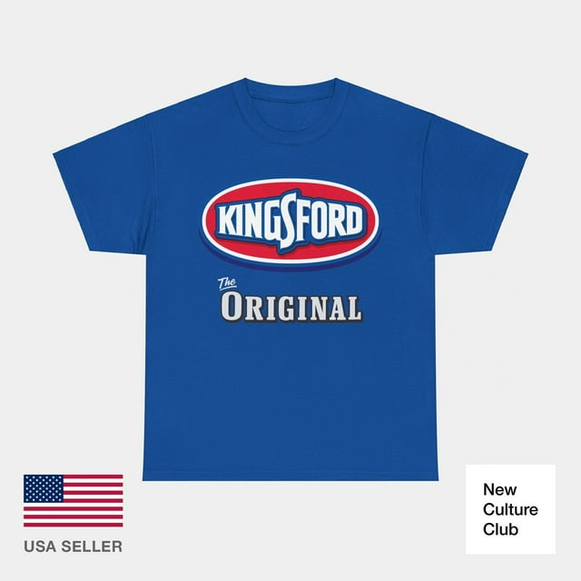 Kingsford The Original Charcoal BBQ Black Blue White T Shirt Heavy