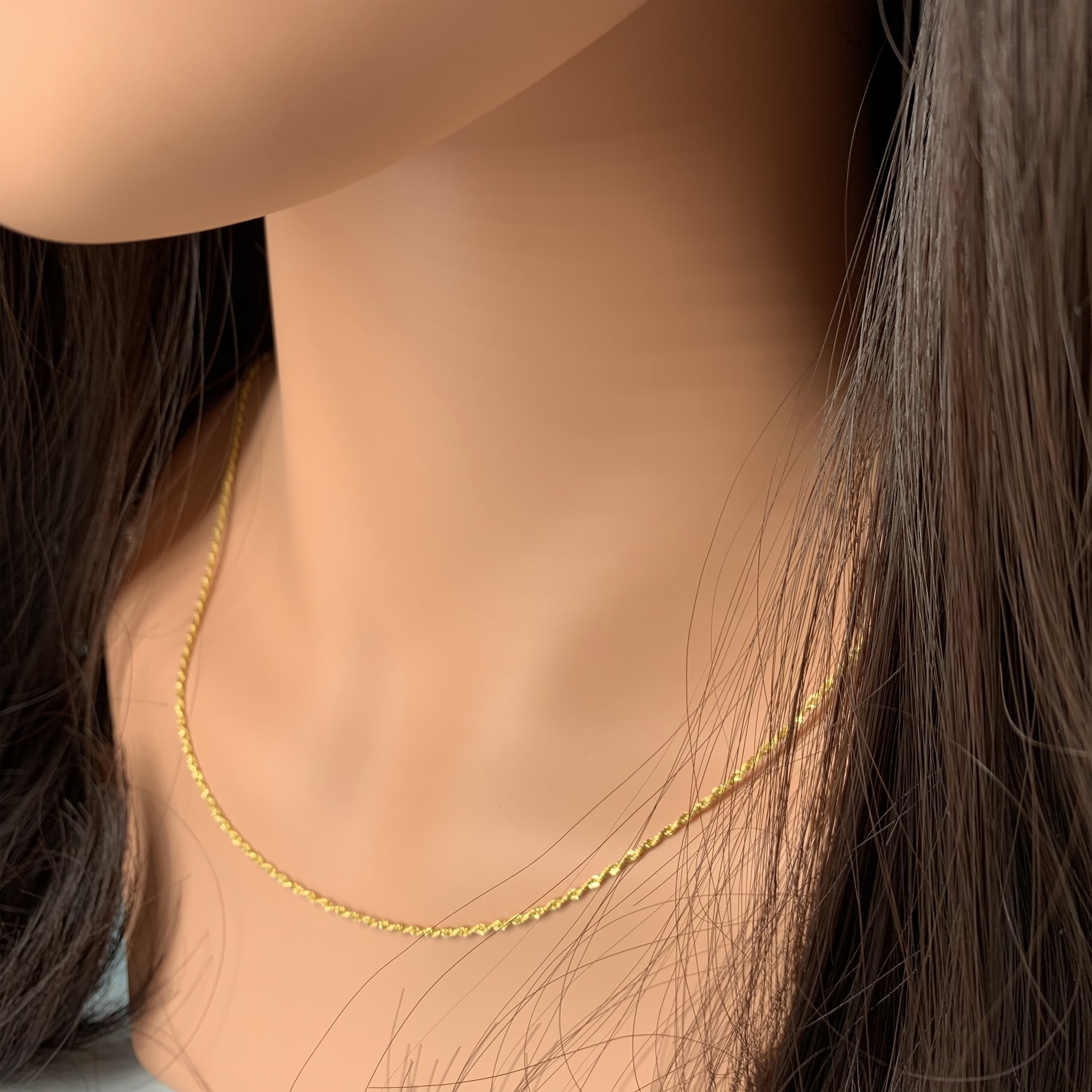 18k pure gold sale chain