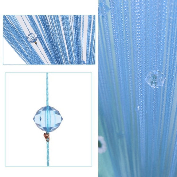 Kingshop String Bead Sheer Curtain, 39.4" x 78.7"