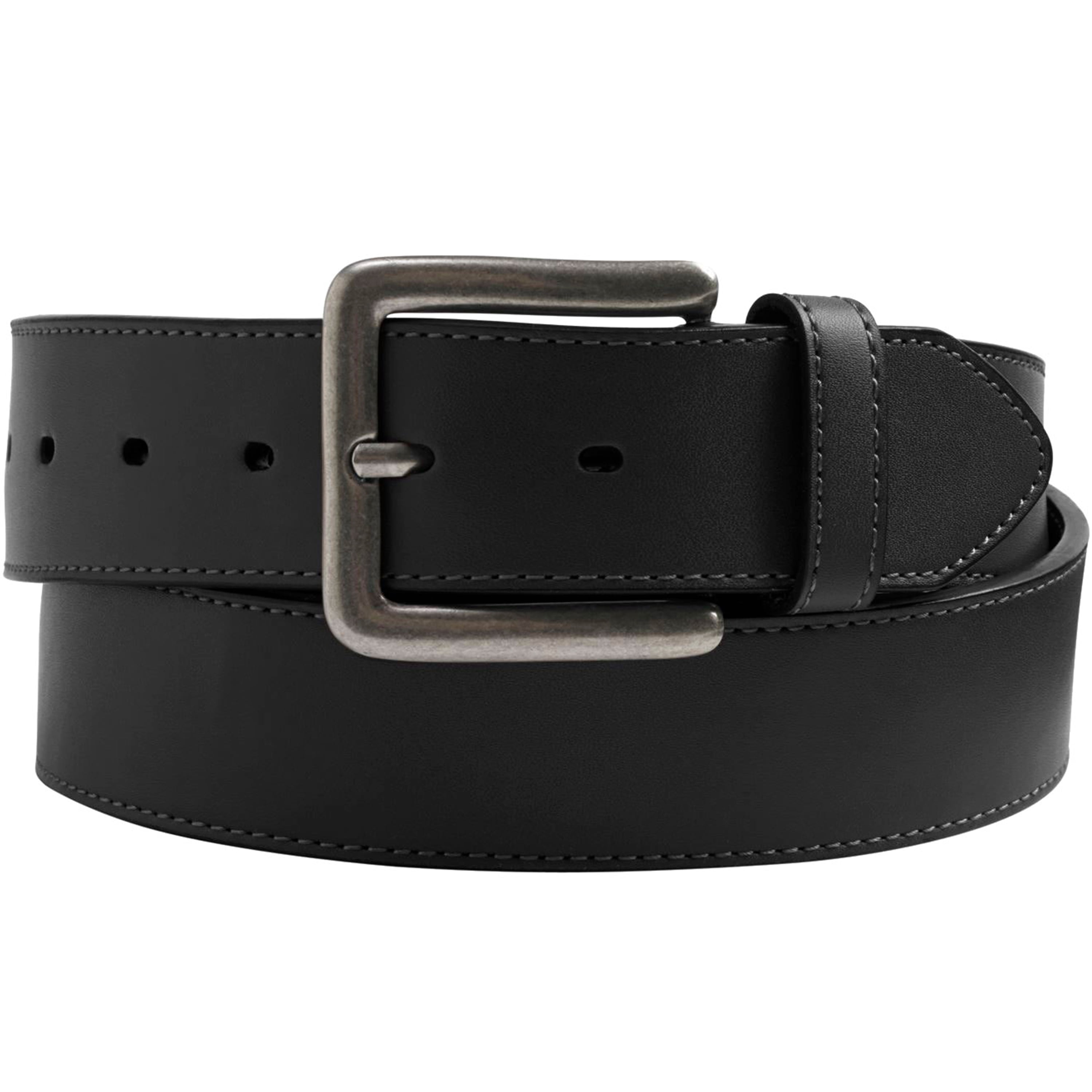 Kingsize Men's Big & Tall Casual Stitched Edge Leather Belt - Walmart.com