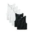 thumbnail image 1 of KingSize Men's Big & Tall 5-Pack Ribbed Cotton Tank Undershirt, 1 of 2
