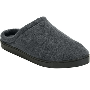 dearfoams microsuede berber lined clog