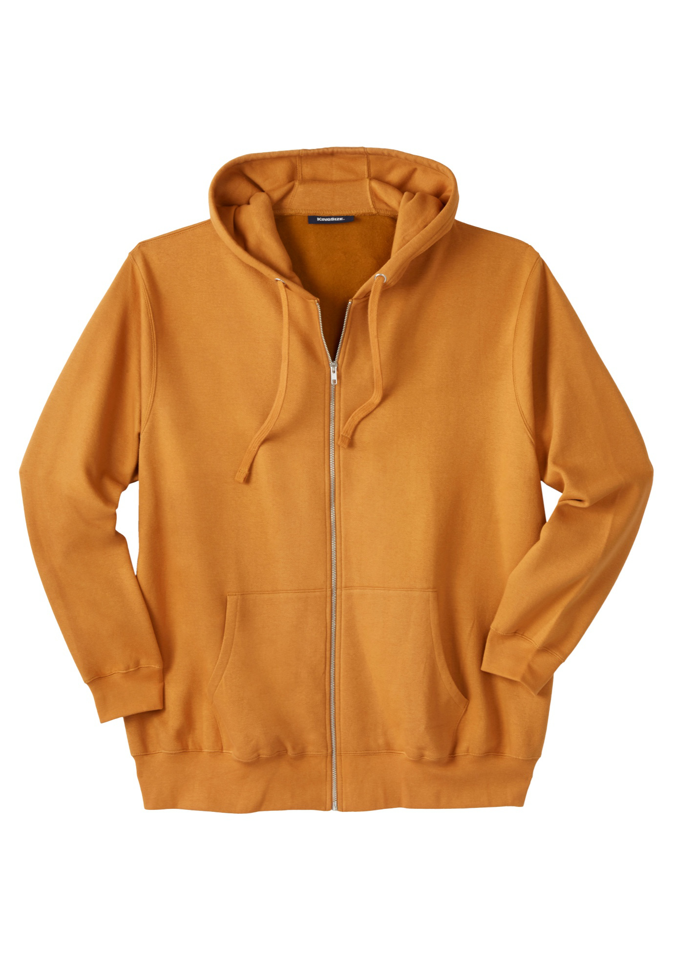 Kingsize Men's Big & Tall Fleece ZipFront Hoodie Fleece Jacket