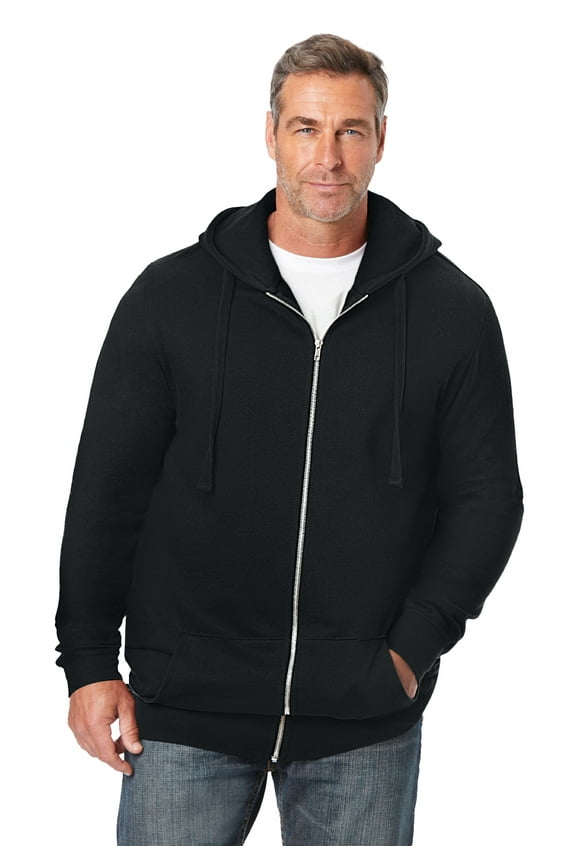 Men's Big & Tall Fleece Zip-front Hoodie Jacket