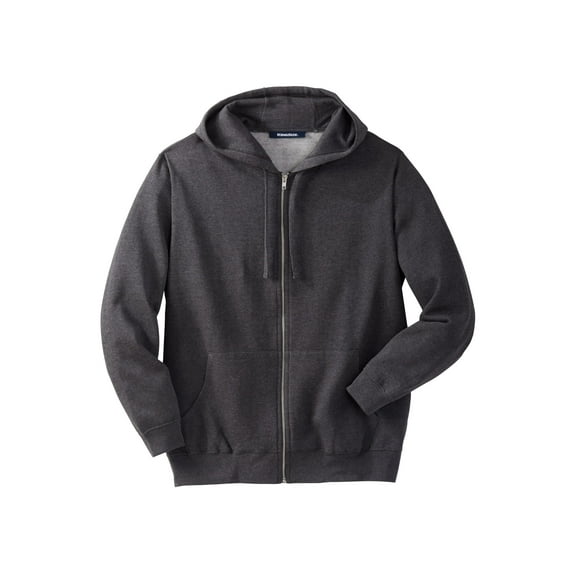 Kingsize Men's Big & Tall Fleece Zip-front Hoodie Jacket
