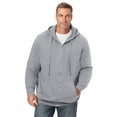 thumbnail image 1 of Kingsize Men's Big & Tall Fleece Zip-front Hoodie Jacket, 1 of 6