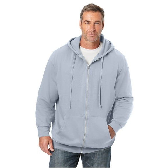 Kingsize Men's Big & Tall Fleece Zip-front Hoodie Jacket