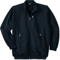 Kingsize Men's Big & Tall Full-Zip Fleece Jacket