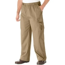 Kingsize Men's Big & Tall Full Elastic Waist Cargo Pants - Walmart.com
