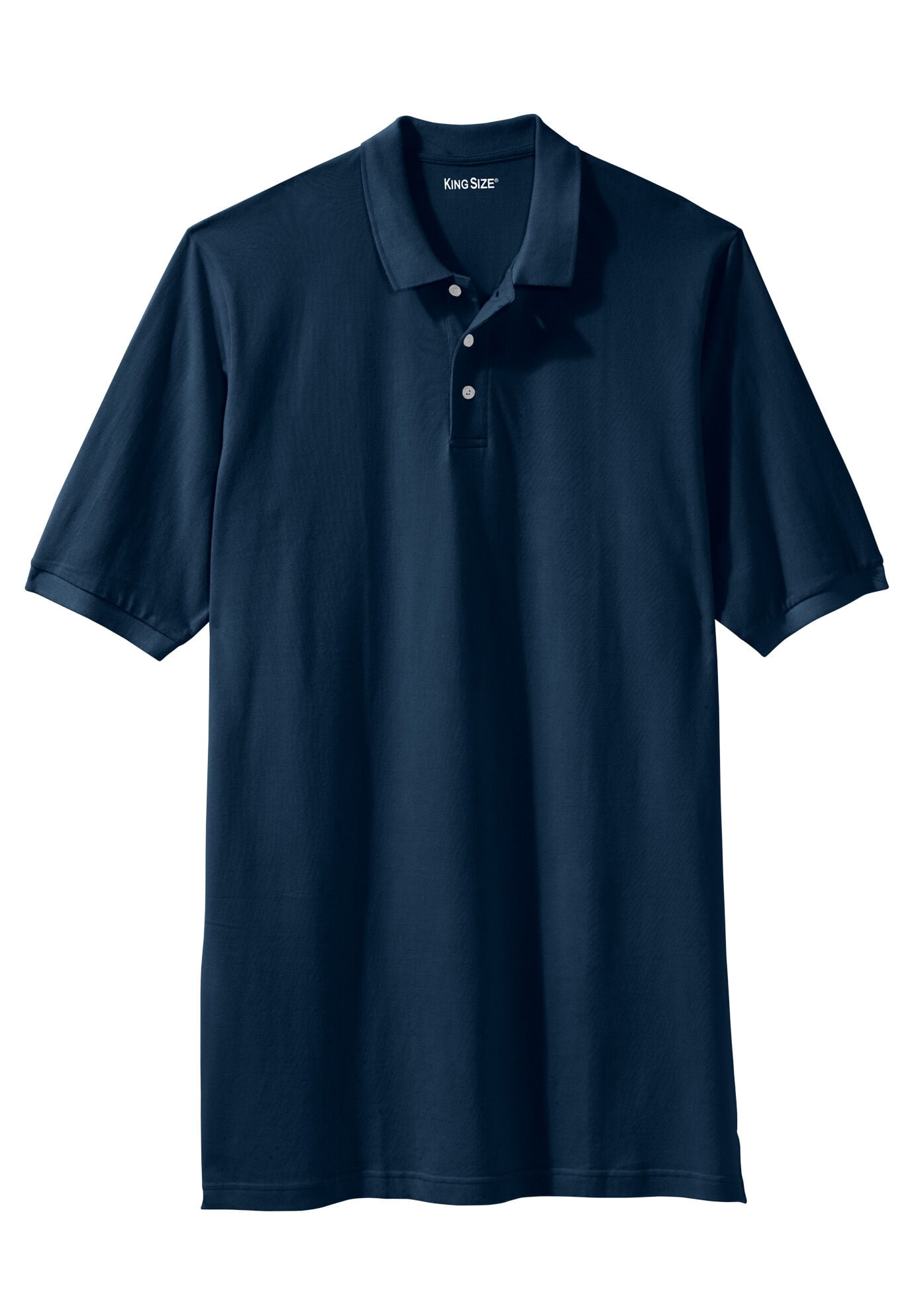 Kingsize Men's Big & Tall LongerLength ShrinkLess™ Piqué Polo Shirt