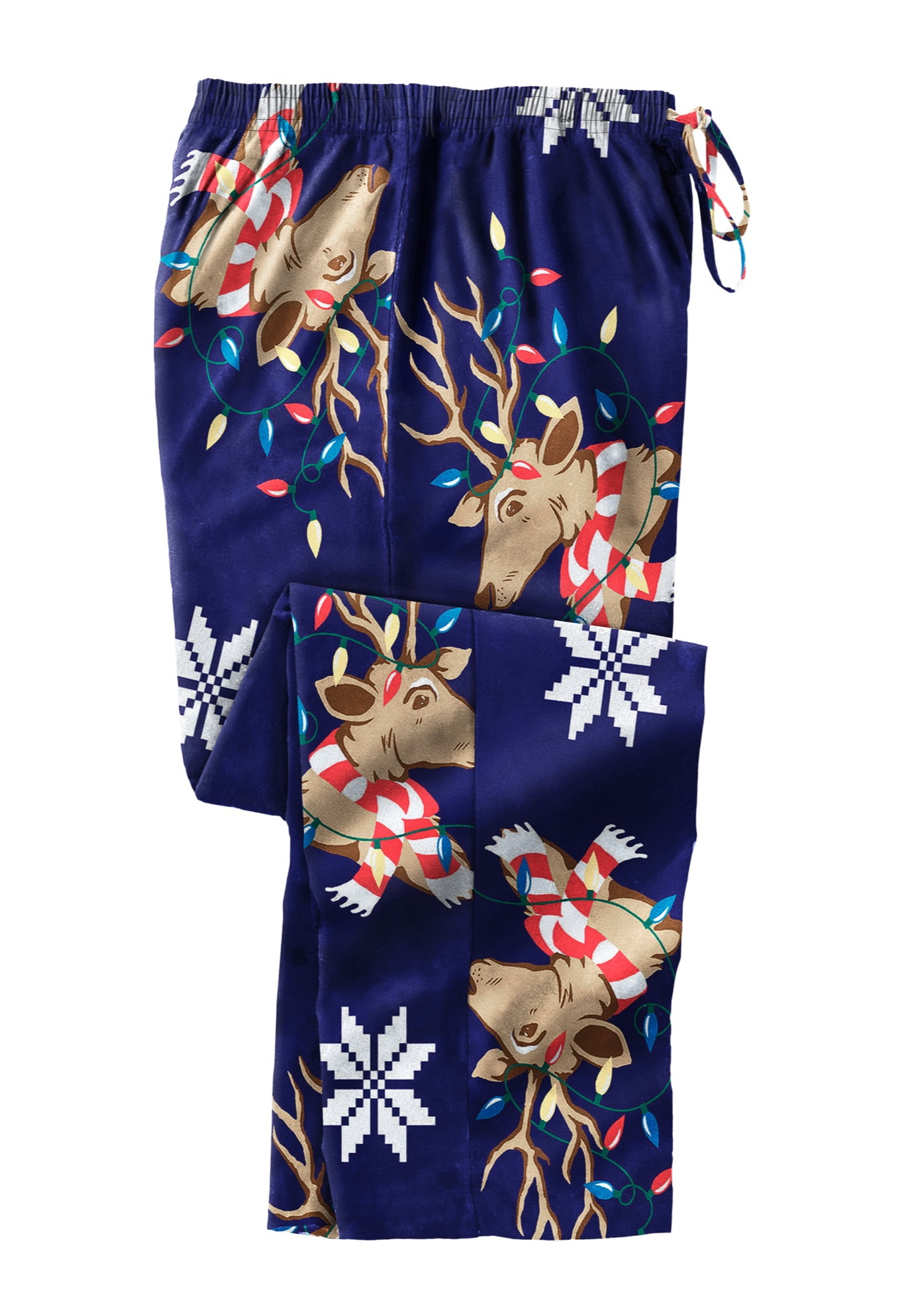 Kingsize Men's Big & Tall Novelty Print Flannel Pajama Pants Pajama Bottoms