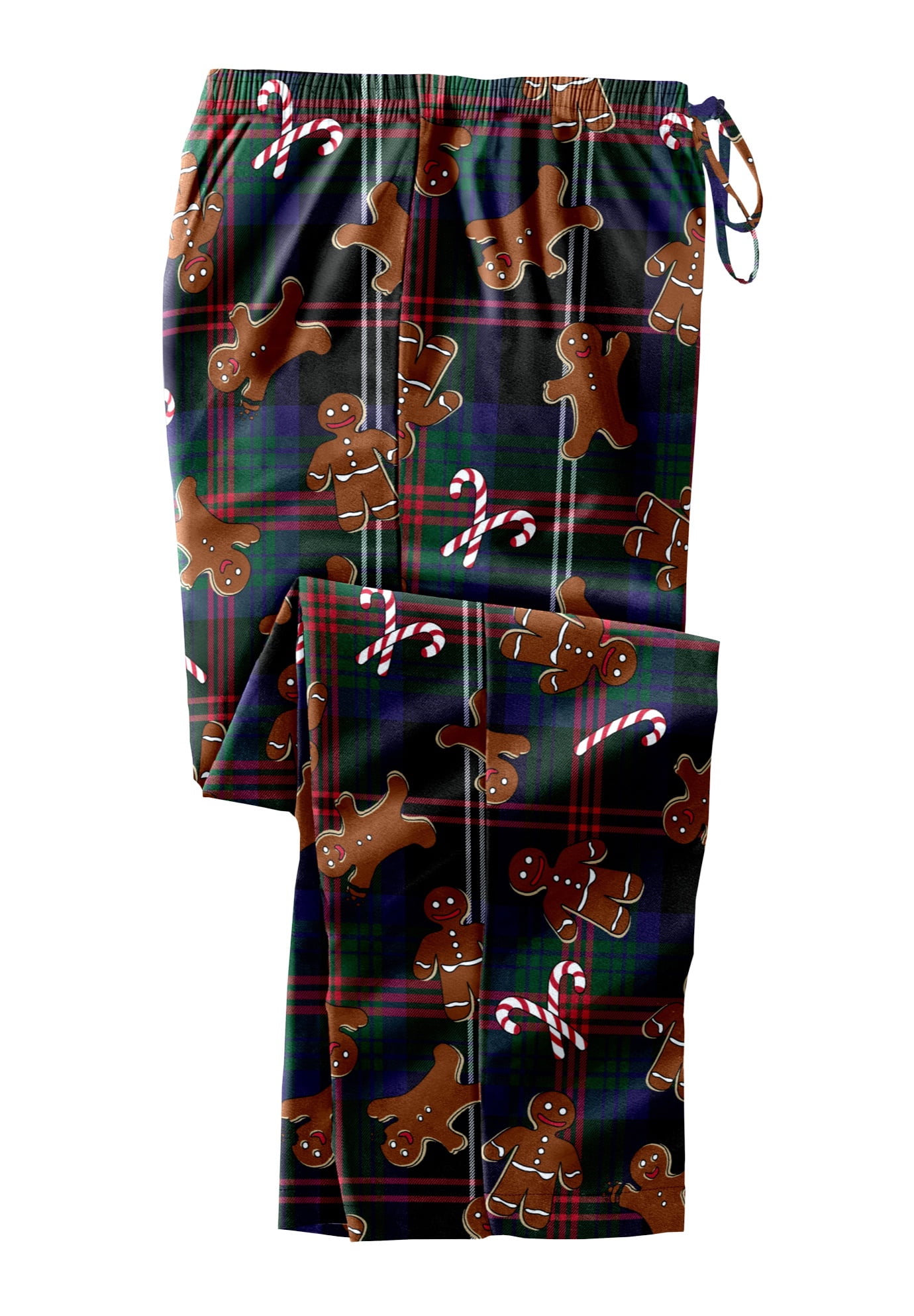 Kingsize Men's Big & Tall Novelty Print Flannel Pajama Pants Pajama Bottoms  