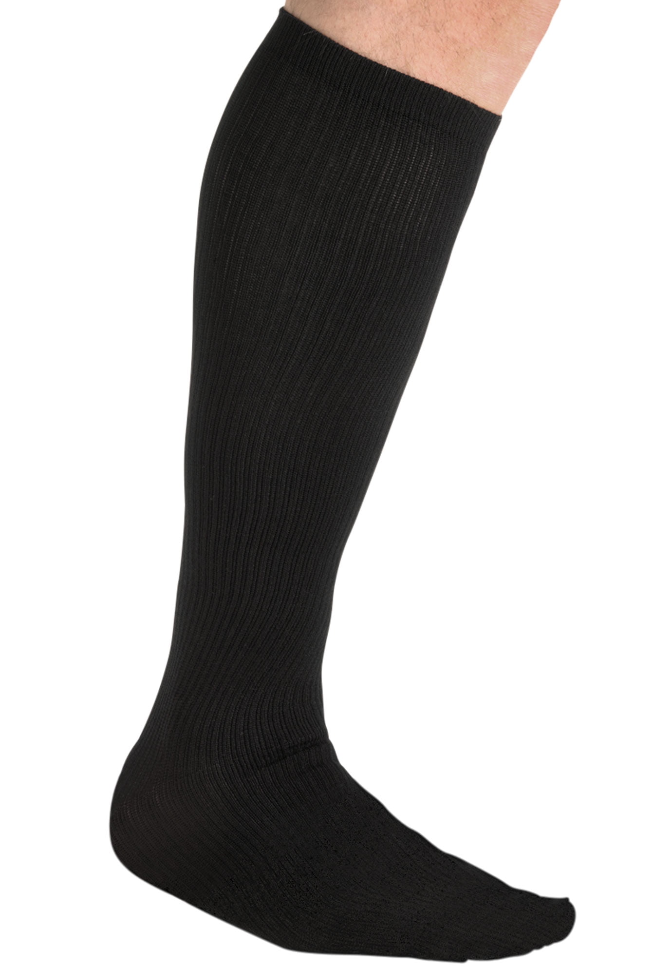 Kingsize Men's Big & Tall Over-The-Calf Compression Silver Socks ...