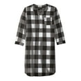 thumbnail image 1 of Kingsize Men's Big & Tall Plaid Flannel Nightshirt Pajamas, 1 of 6